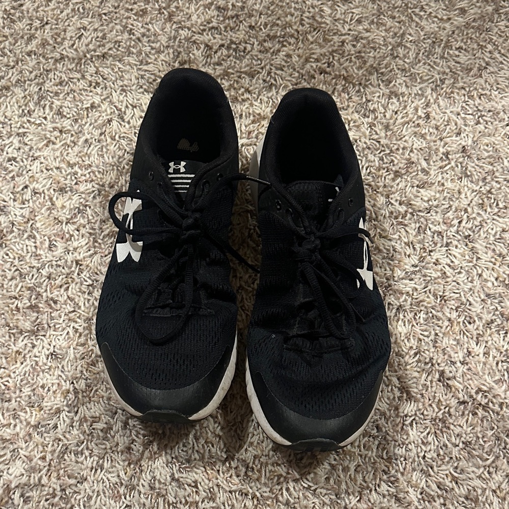 Under Armour Black and White Athletic Shoes